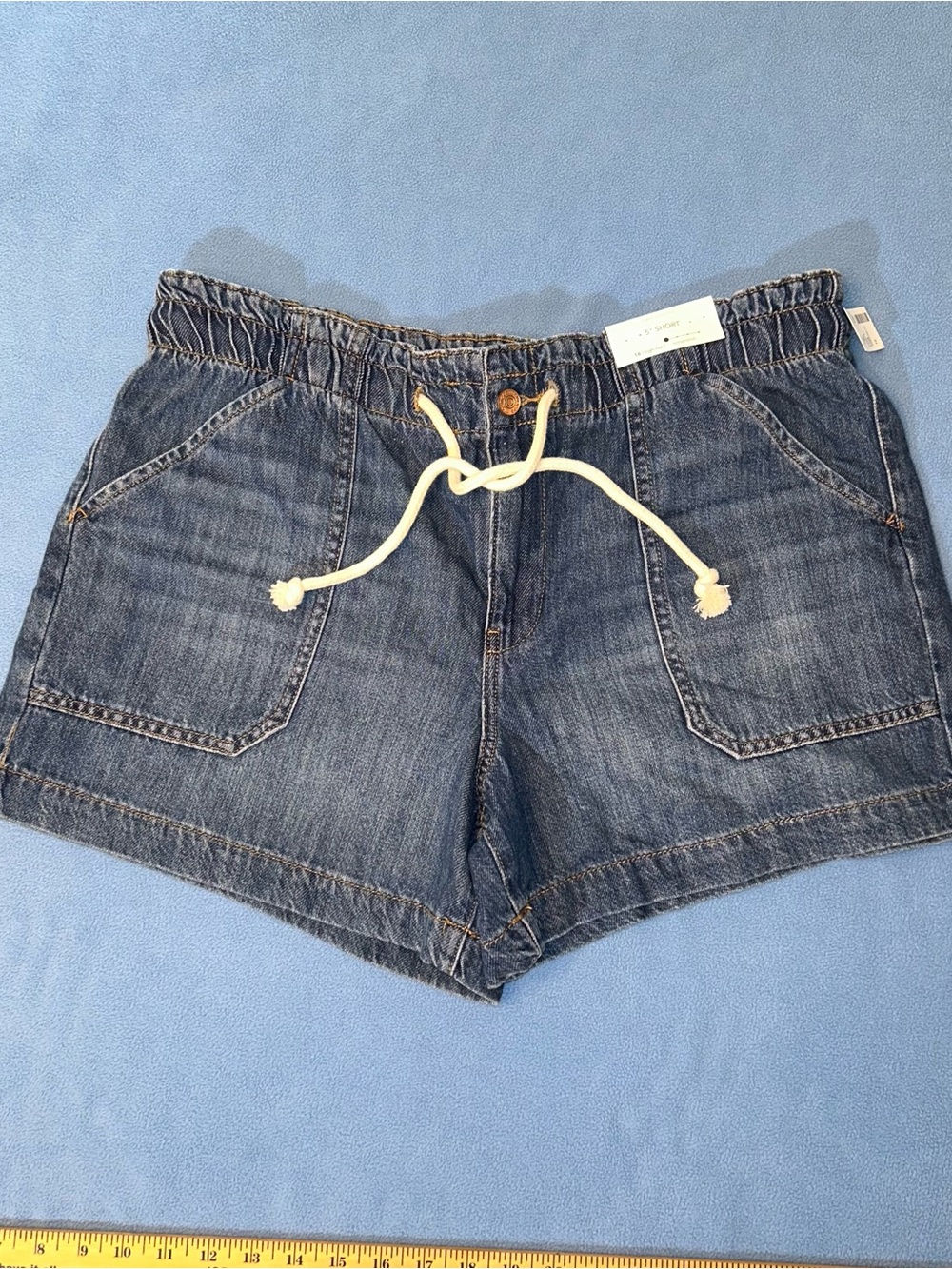 Maurices Denim Drawstring Shorts - Blue